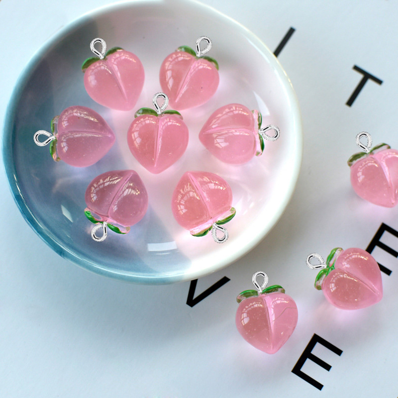 Resin Art Diy Kit - 10Pcs New Transparent Peach Flat Resin
