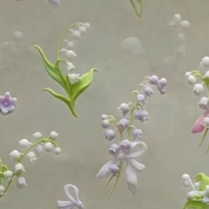 Resin Art Templates Free - Flowers Series 3D Curved Nail Mold