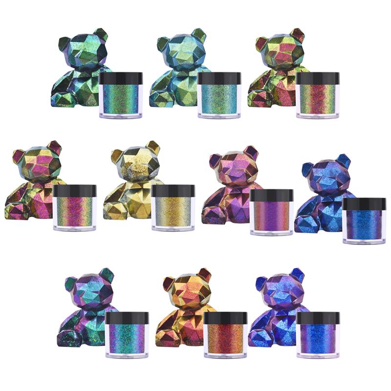 Glitter Powder Resin - Mirror Chameleons Resin Pigment Glitter Magic