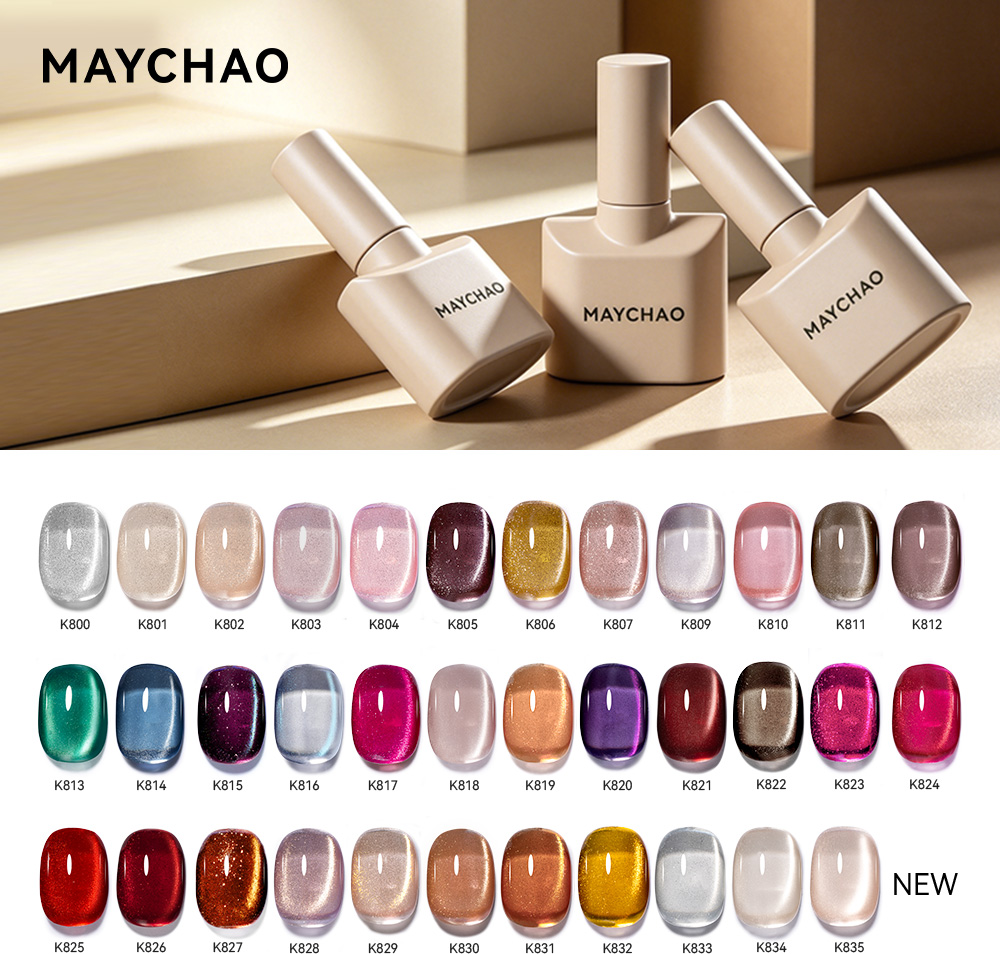 Glitter Powder Resin - MAYCHAO Cat Eye Magnetic Gel Nail