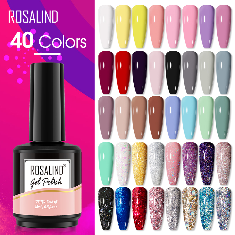 Glitter Powder Resin - ROSALIND 15ML Glitter Nail Gel Polish