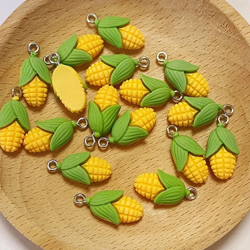 20Pcs Funny Mini Corn Vegetabl - Resin Art Earrings 评论和价格