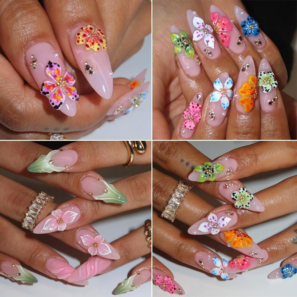 3D Flowers Nail Mold DIY Silic - Resin Art Templates Free 评论和价格