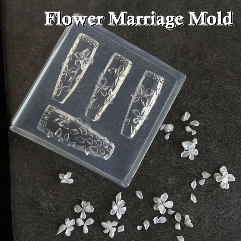 **1PC 3D Flowers Nail Mold DIY - Resin Art Templates Free 评论和价格