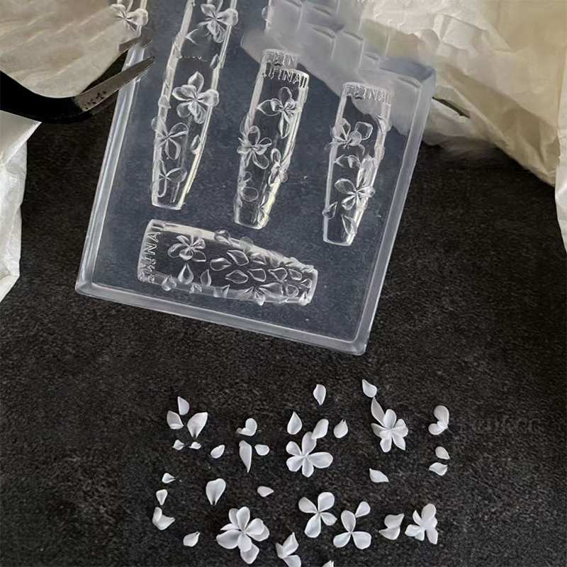 **1PC 3D Flowers Nail Mold DIY - Resin Art Templates Free 评论和价格