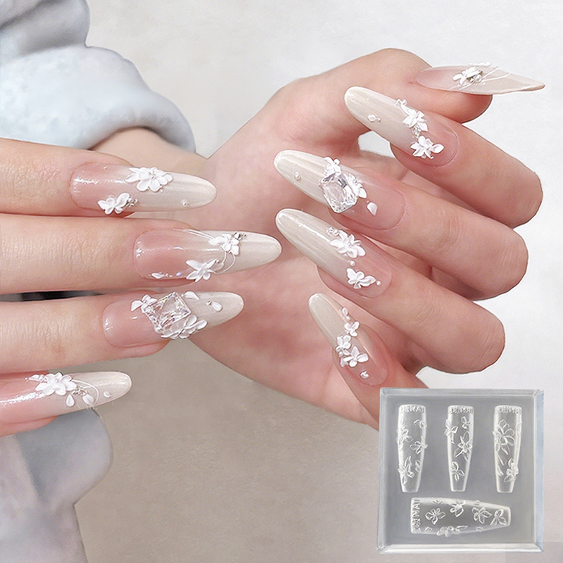 [J] 3D Flowers Nail Mold DIY S - Resin Art Templates Free 评论和价格