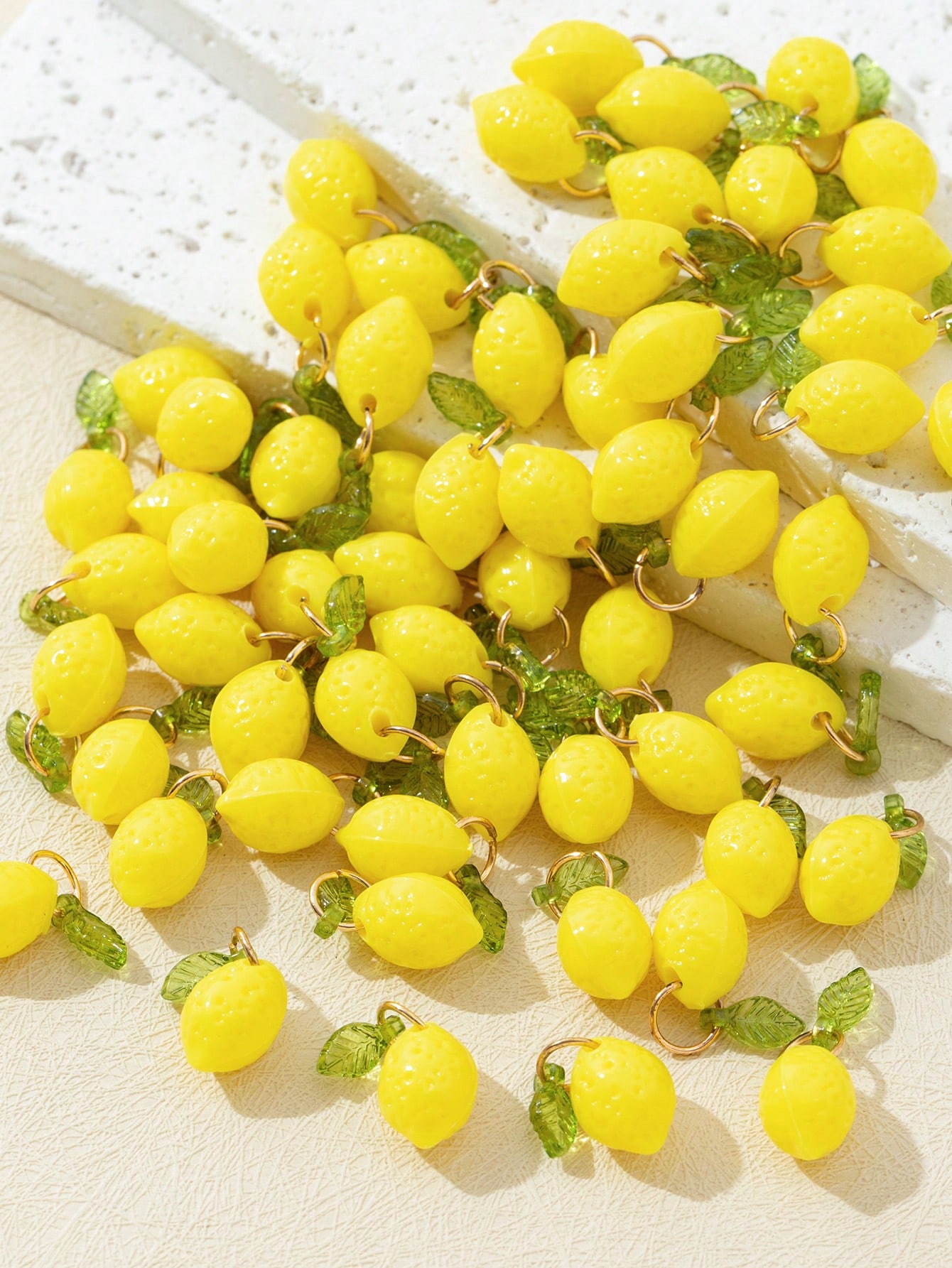 10Pcs 3D Lemon Resin Charms Pe - Resin Art Earrings 评论和价格