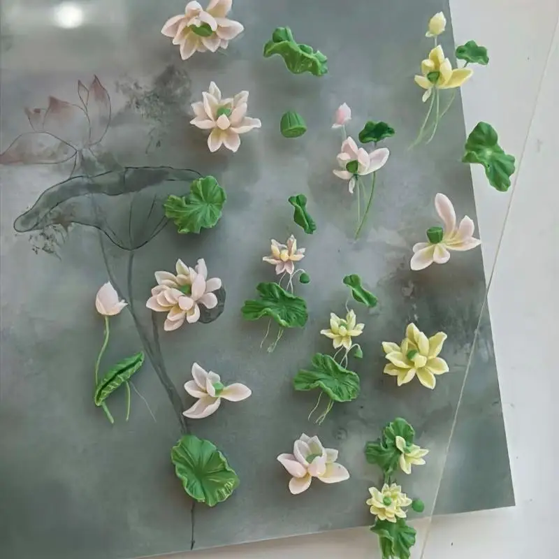 Flowers Series 3D Curved Nail  - Resin Art Templates Free 评论和价格