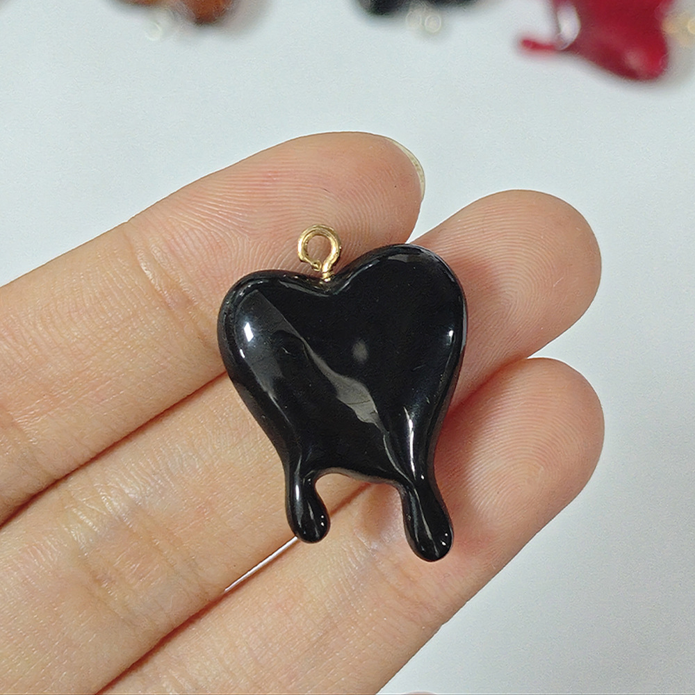 10pcs Drop Blood Heart-shaped  - Resin Art Diy Kit 评论和价格