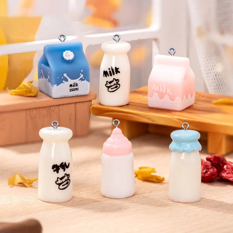 10Pcs Mini Milk Bottle Resin C - Resin Art Diy Kit 评论和价格