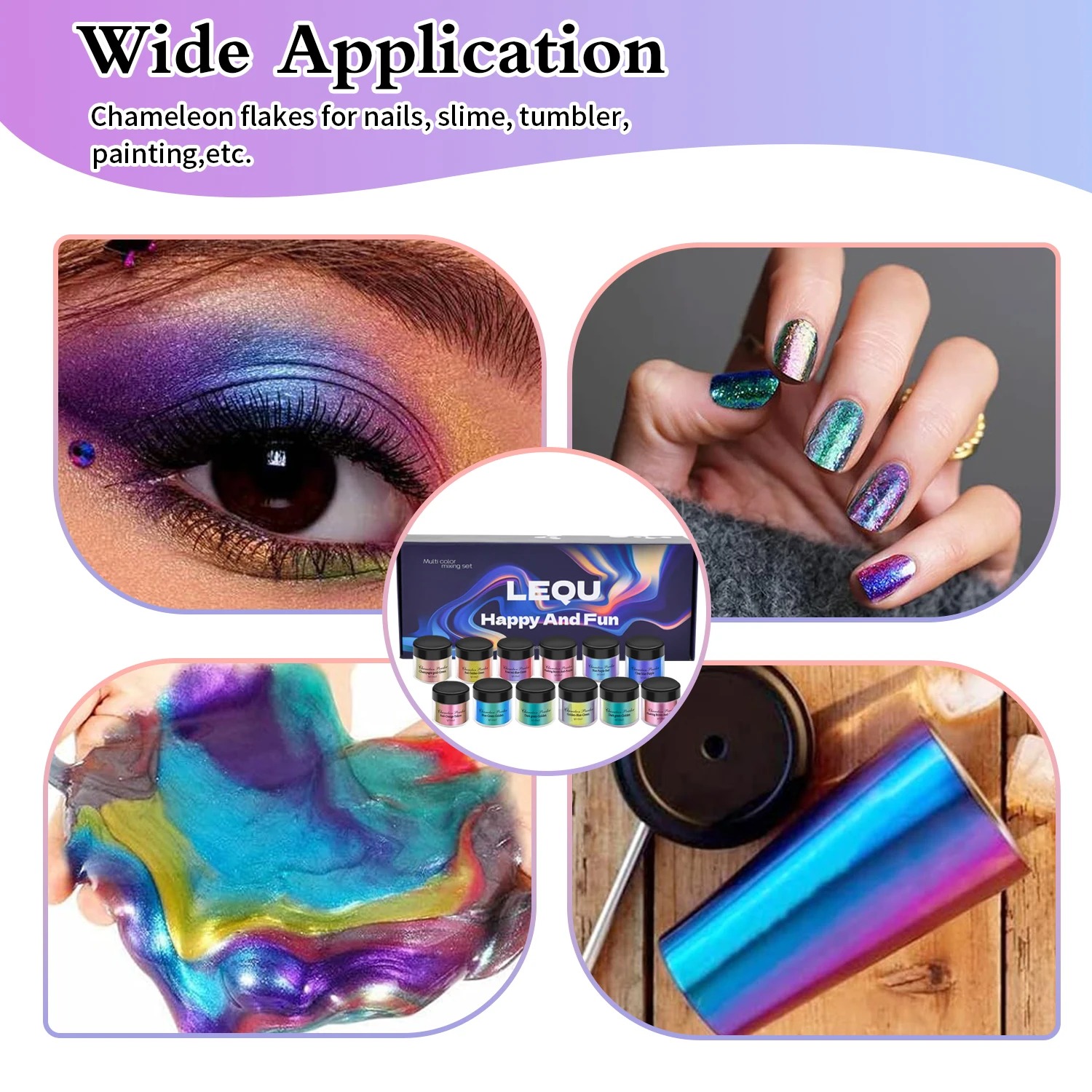 A set of chameleon pink nail c - Glitter Powder Resin 评论和价格