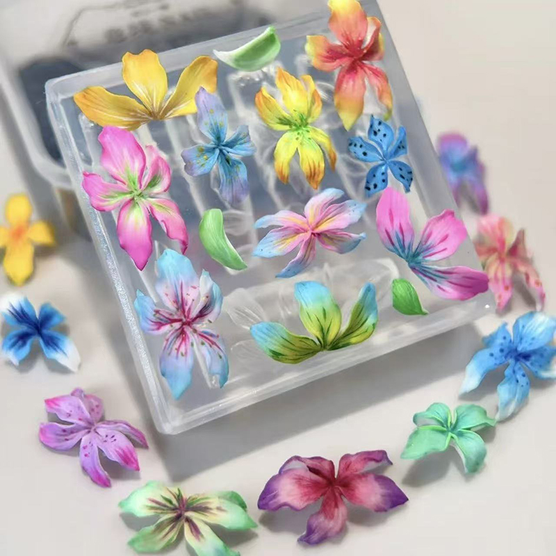 Z. 3D Flowers Nail Mold DIY Si - Resin Art Templates Free 评论和价格