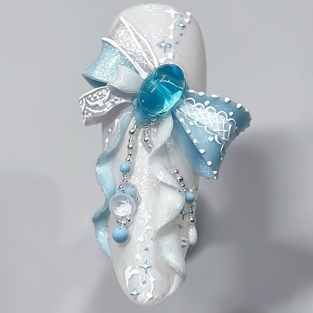BowKnot & Heart Drop Nail Mold - Resin Art Templates Free 评论和价格