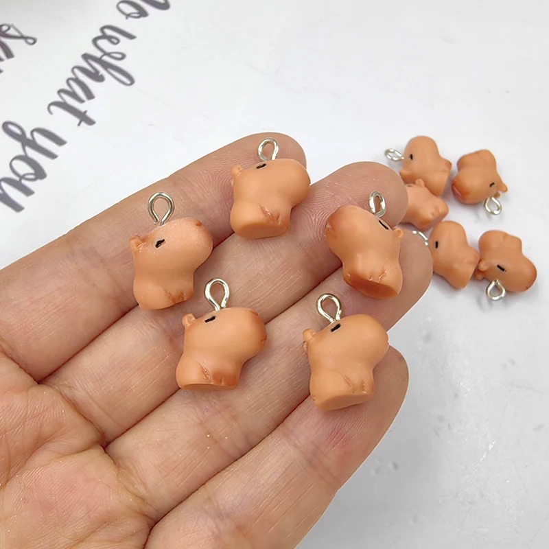10pcs Cute Small Capybara Char - Resin Art Diy Kit 评论和价格