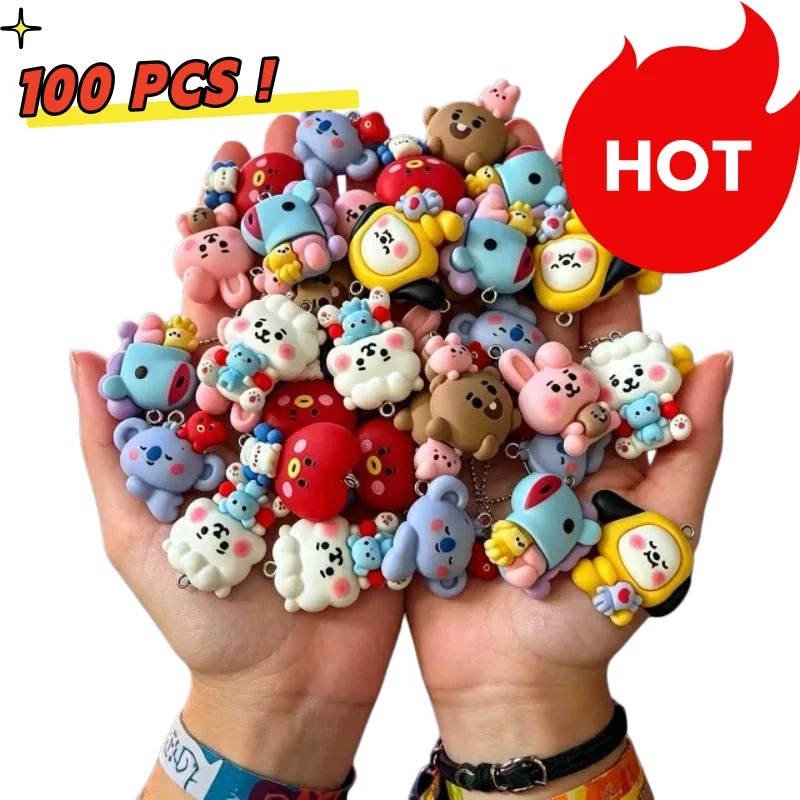 7pcs BT21 Resin Cartoon Charm  - Resin Art Diy Kit 评论和价格