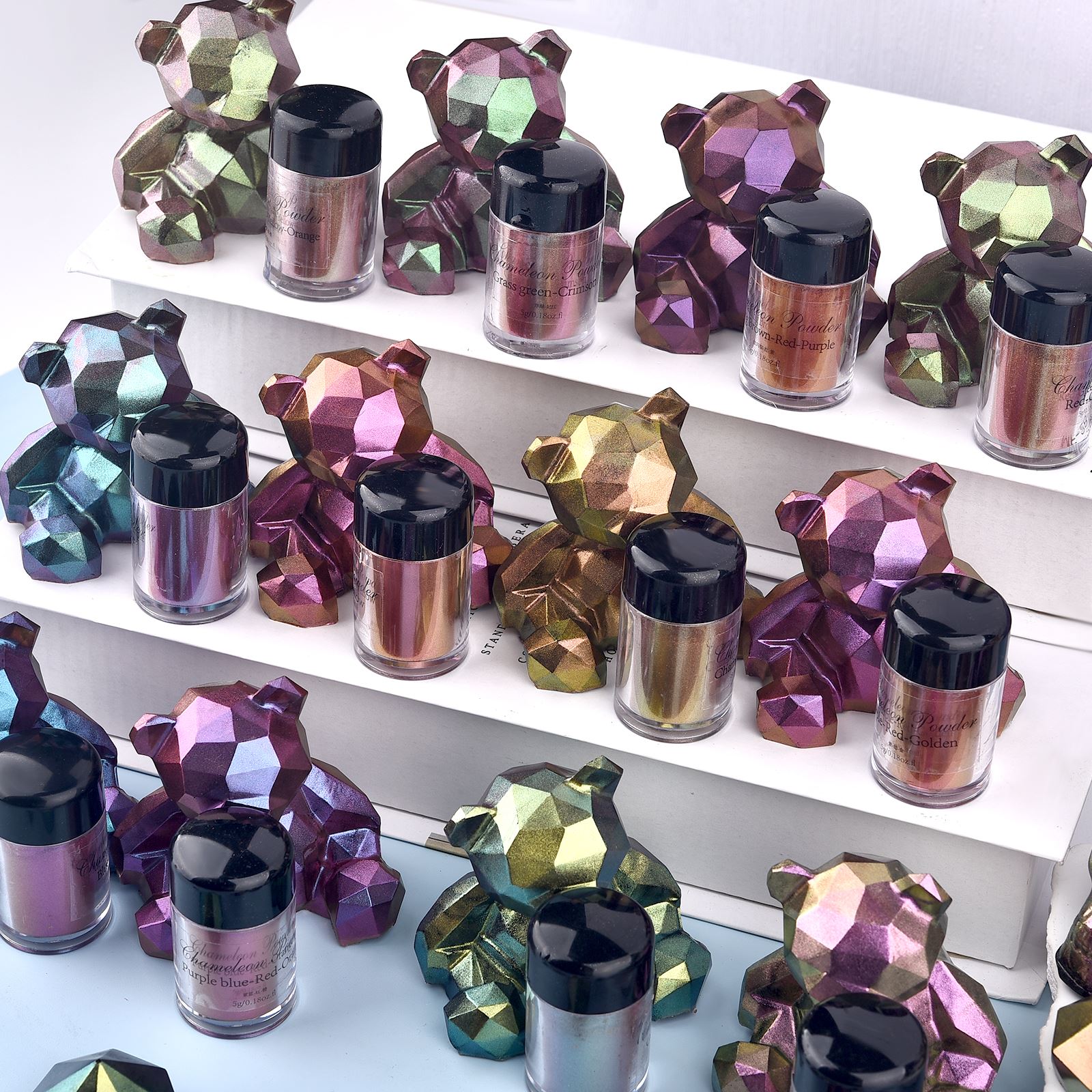 Mirror Chameleon Resin Pigment - Glitter Powder Resin 评论和价格