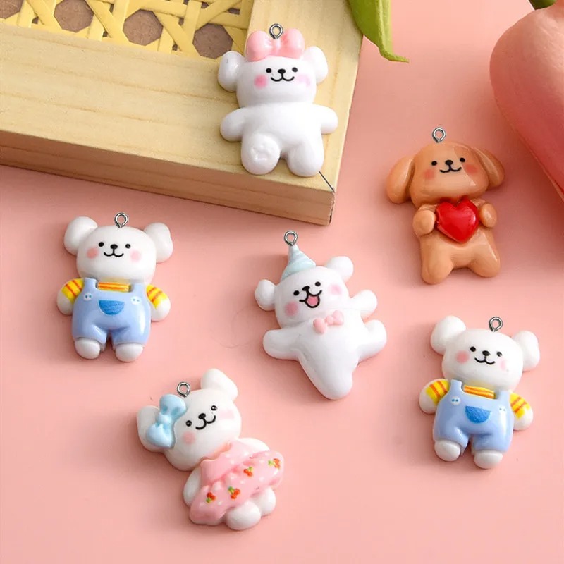 10pcs Cartoon Dog Resin Charms - Resin Art Diy Kit 评论和价格