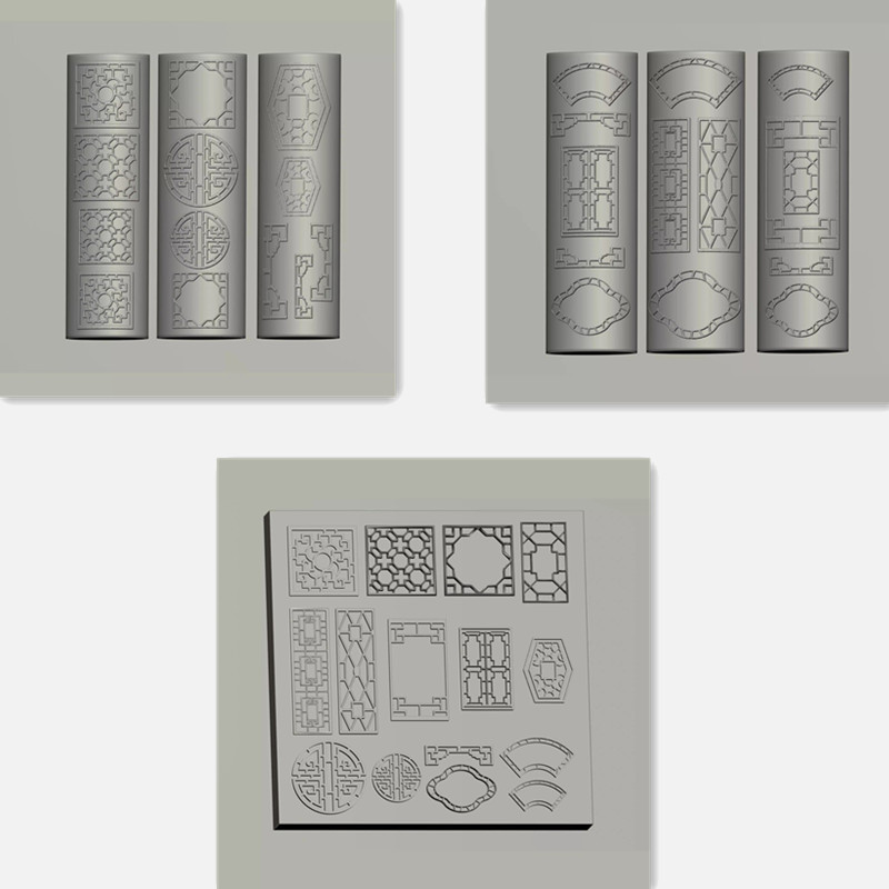 Vintage Chinese Window Tracery - Resin Art Templates Free 评论和价格