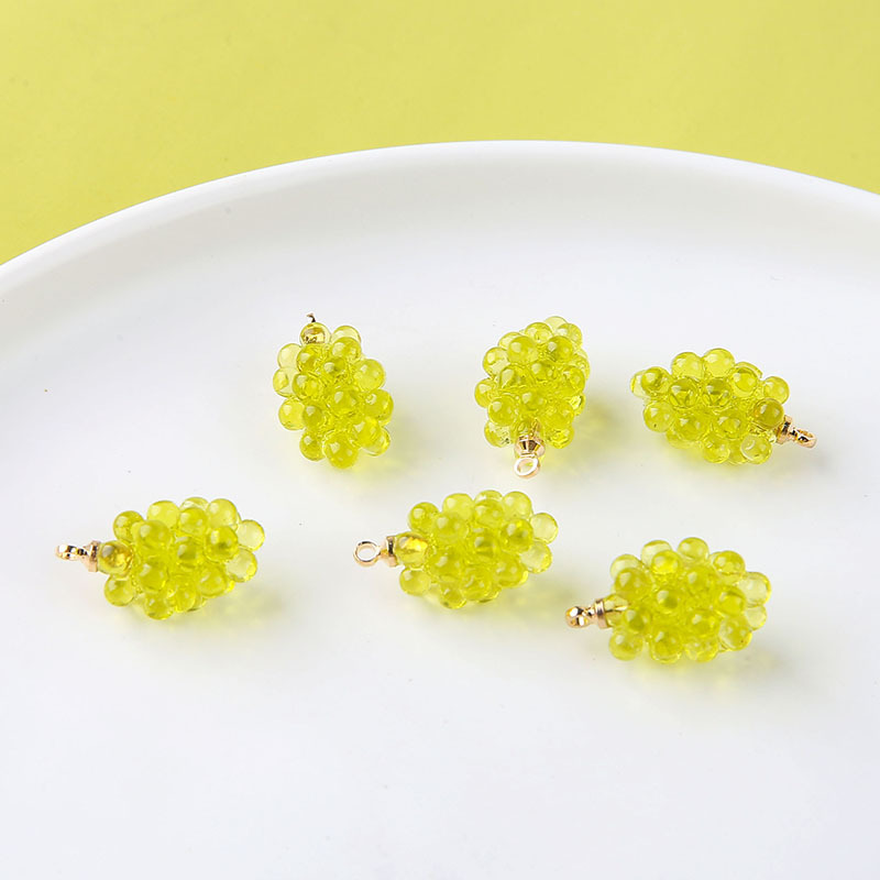 6pcs Cute Little Grapes Resin  - Resin Art Diy Kit 评论和价格