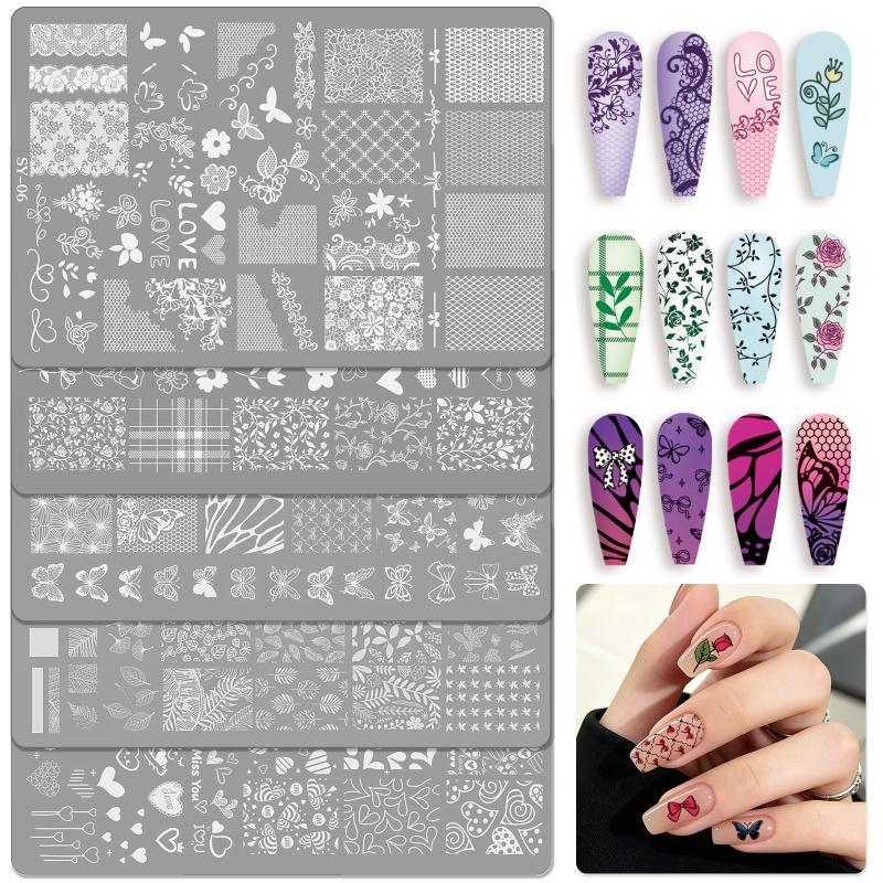 New Reusable Nail Art Transfer - Resin Art Templates Free 评论和价格