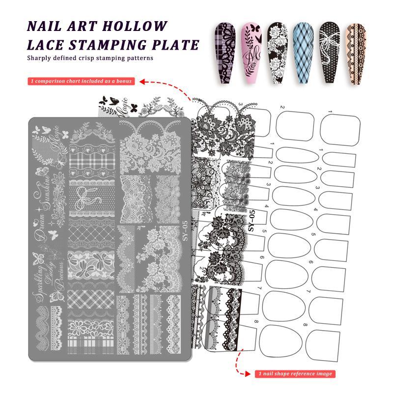 New Reusable Nail Art Transfer - Resin Art Templates Free 评论和价格