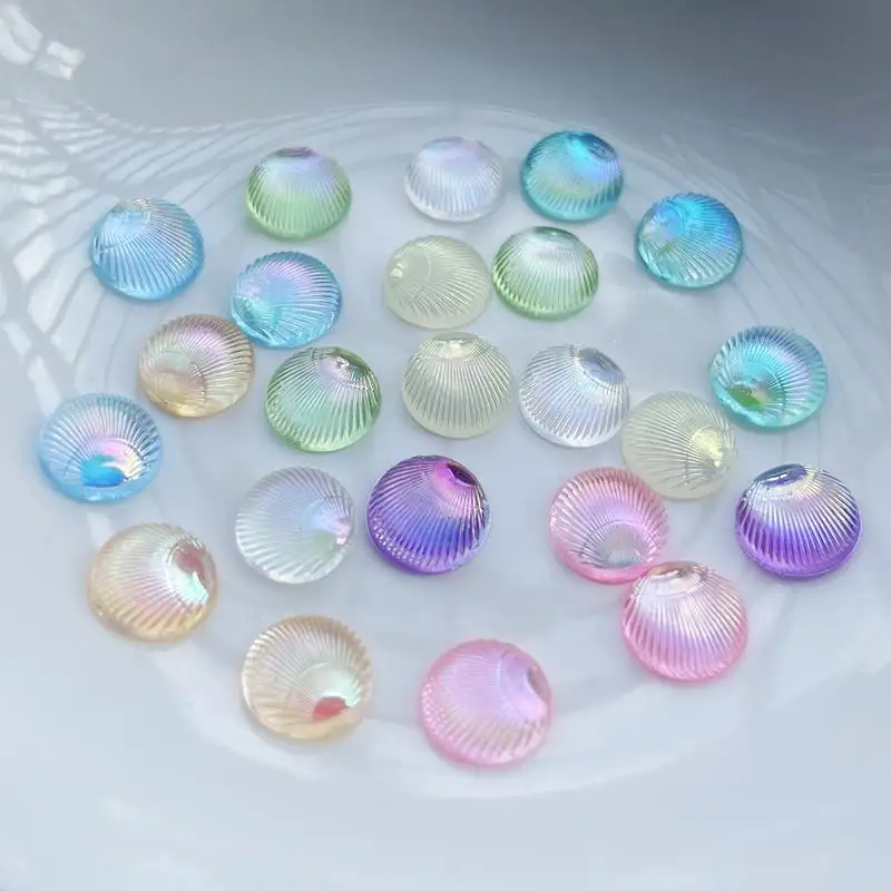 100pcs Circular shells 3d Jewe - Resin Art Earrings Design 评论和价格