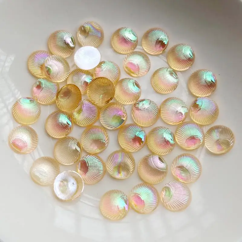 100pcs Circular shells 3d Jewe - Resin Art Earrings Design 评论和价格