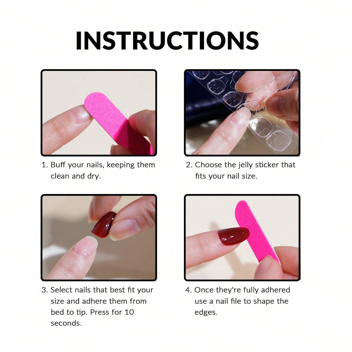 10pcs Pure Hand Pressed Short  - Glitter Powder Resin 评论和价格